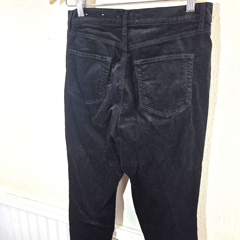 Loft Women's Classic Black Velvet Dress Pants Size 30/10/Medium - Picture 4 of 11